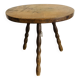Oval side coffee table
