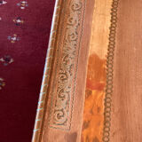 Coffee table wrought iron and copper