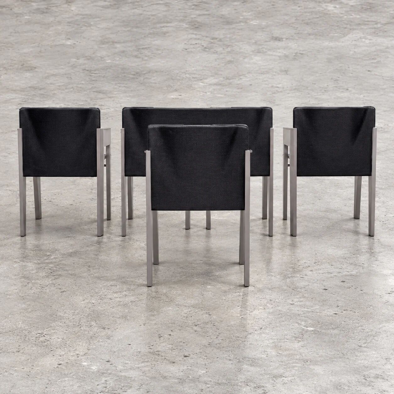 Set of 5 modernist dining chairs by Arnold Merckx for Arco / 1980s