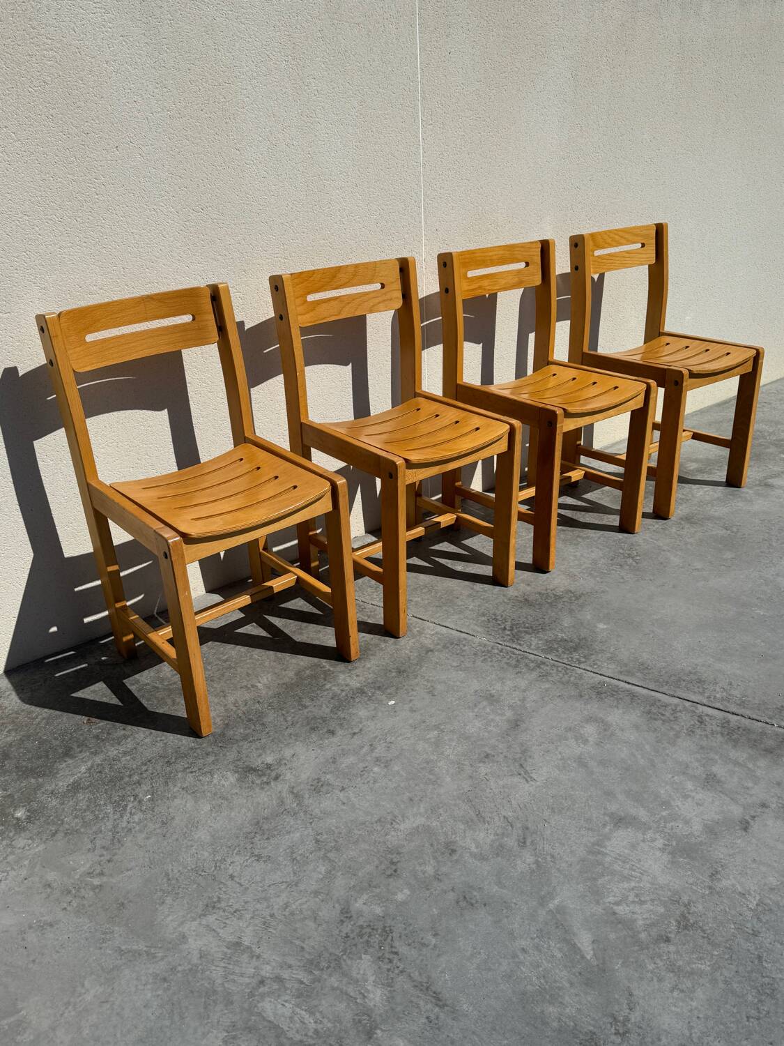 4 designer chairs attributed to André Sornay from the 60s