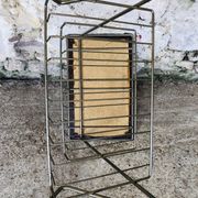 Side table / storage for vinyl top faux leather vintage 60s