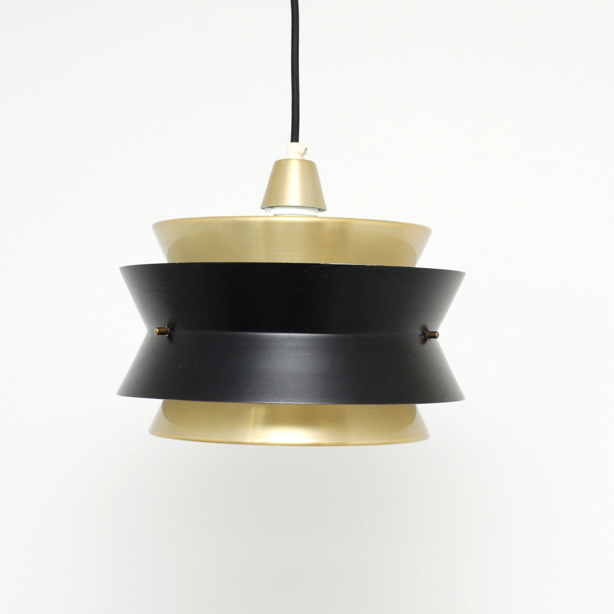 Lampe Trava dorée, Suède, années 1960