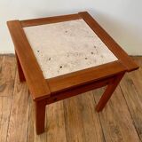 Scandinavian travertine coffee table