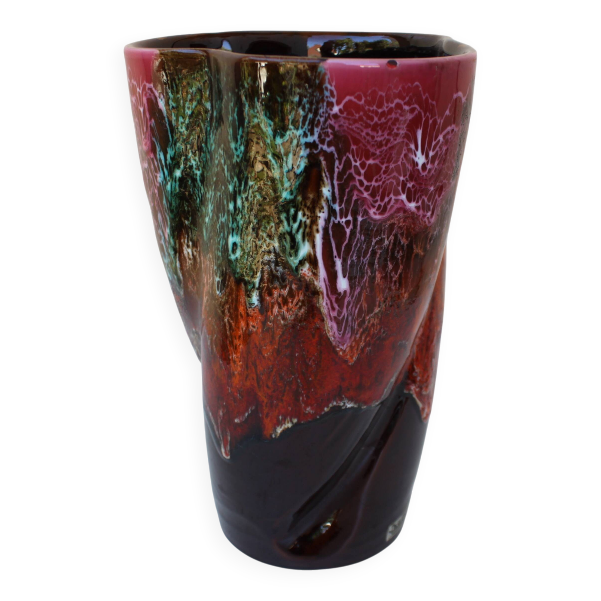 vase 1970 torsadé