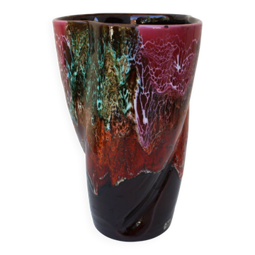 vase 1970 torsadé