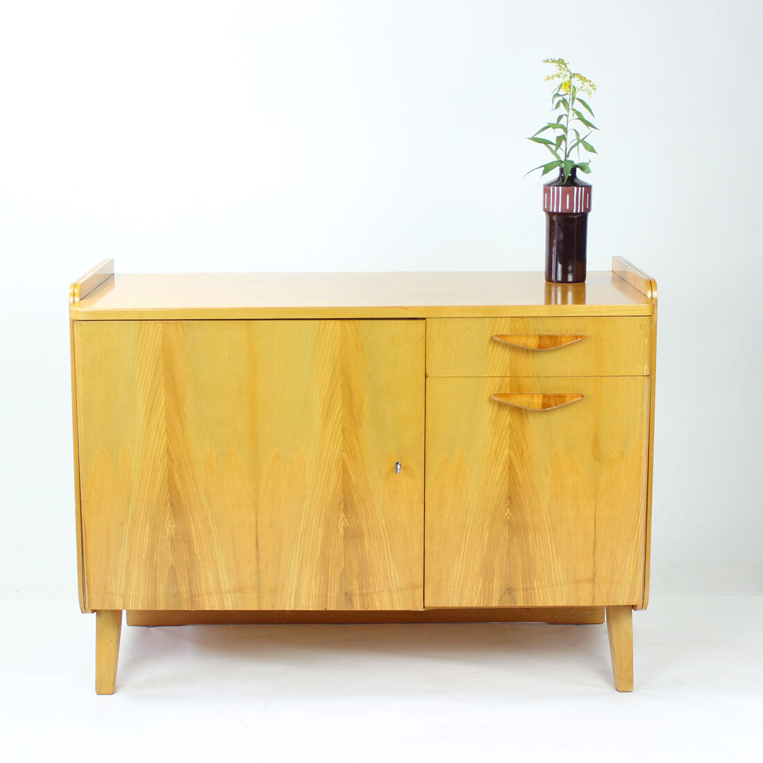 Blond oak sideboard by Tatra, Czechoslovakia, 1966