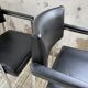 Pair of chrome office chairs