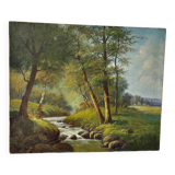 Forest landscape sign