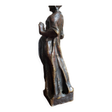 Statuette ancienne en bronze patiné