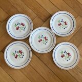 Assiettes dessert bagatelle Luneville KG