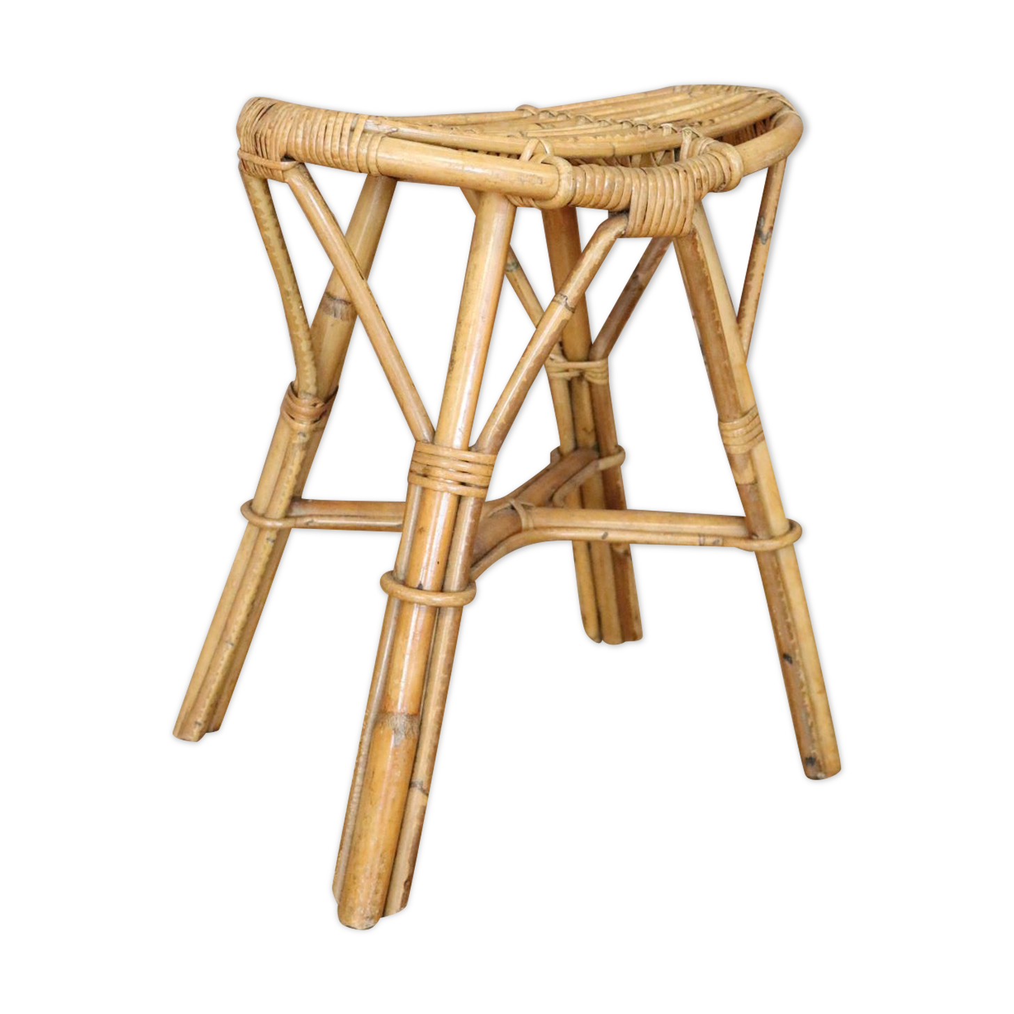 Rattan stool