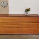 Italian drawer sideboard in solid wood 1960