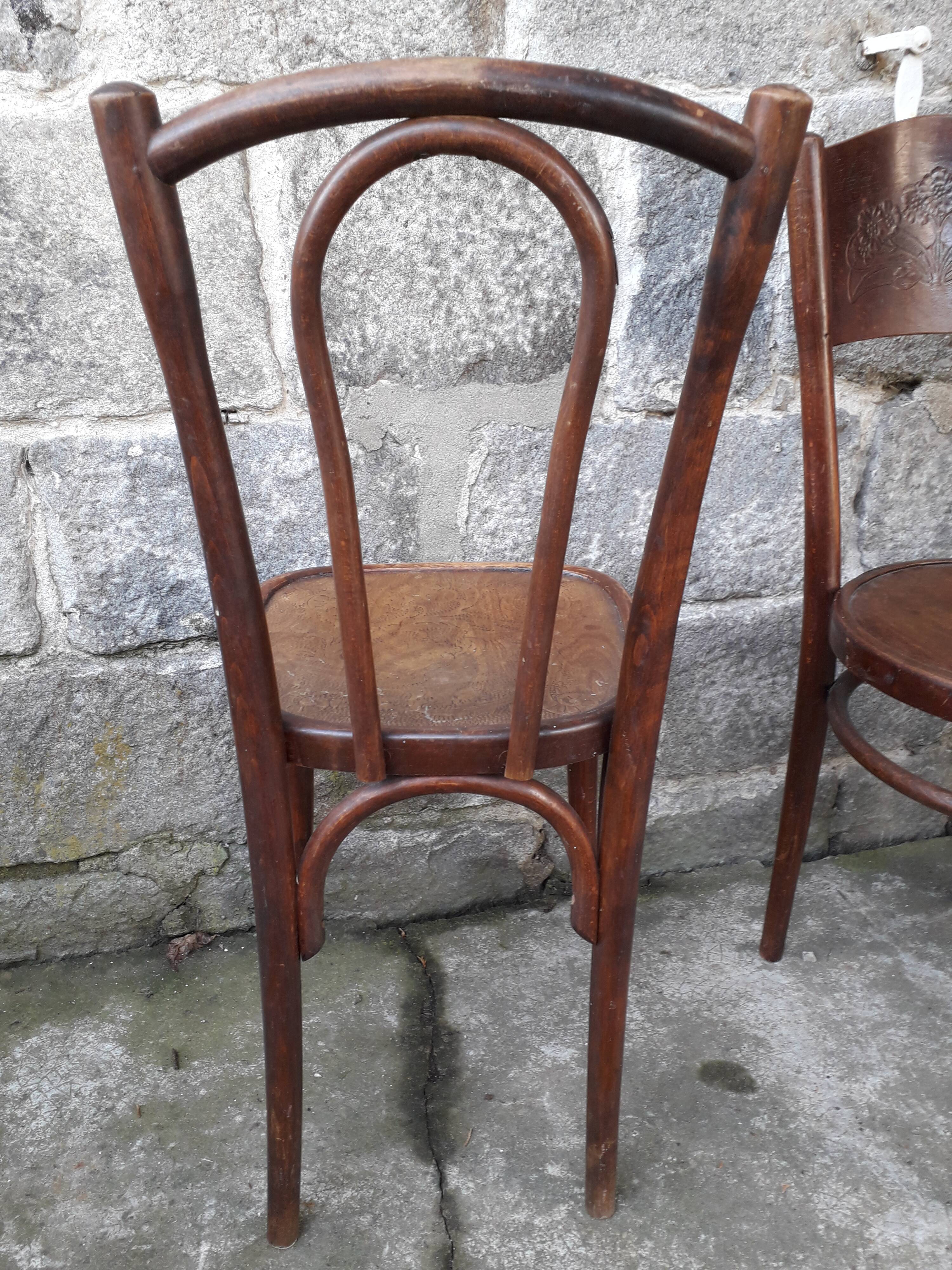 Set of 6 chairs Bistro mismatched