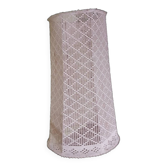 70's crochet lampshade for floor lamp