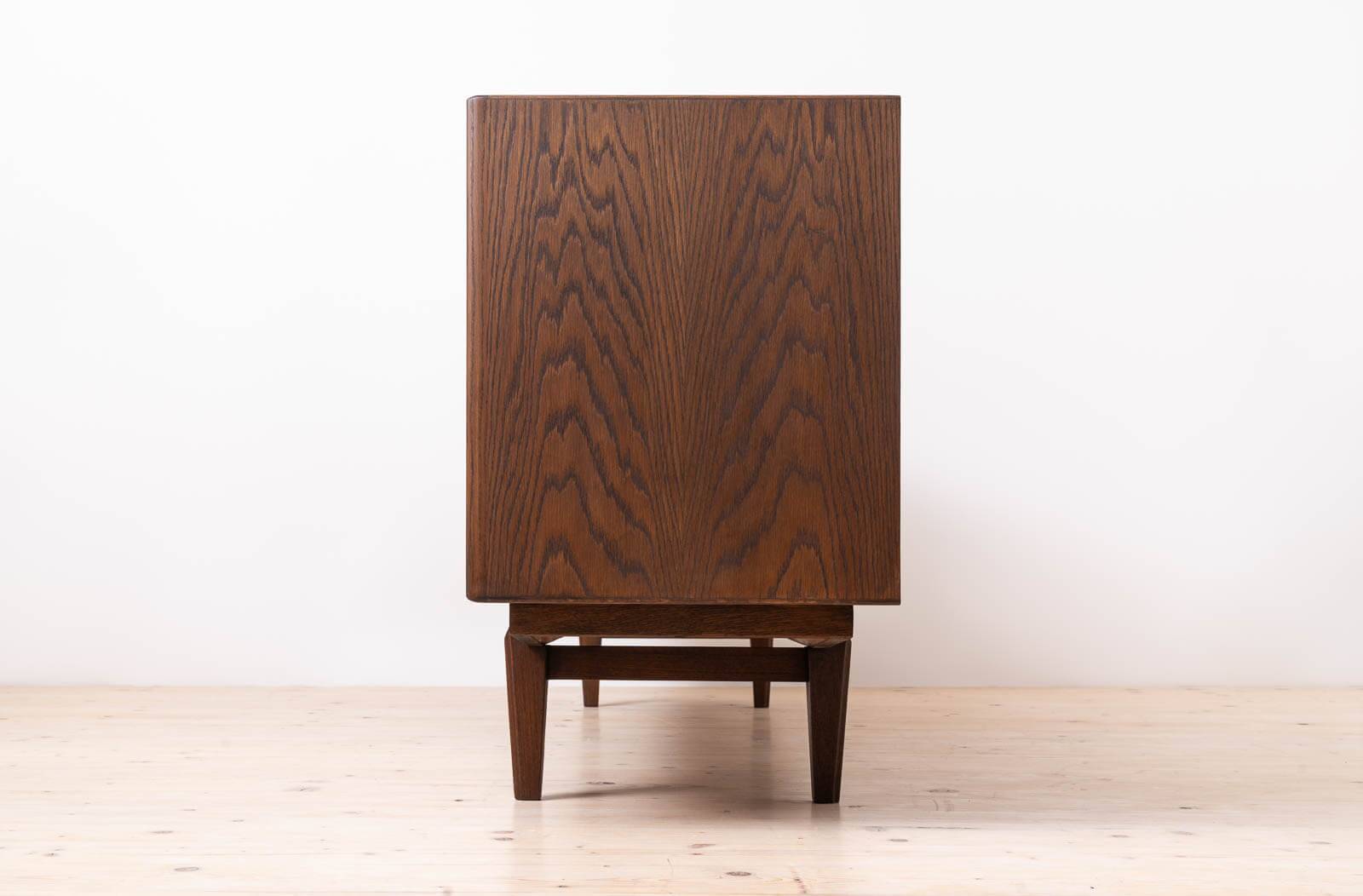 Sideboard, Skovby Møbler, Model 65, Chocolate Brown Stained Oak, Danish
