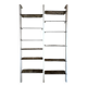 Modular metal and glass bookcase for Roche Bobois, 1970