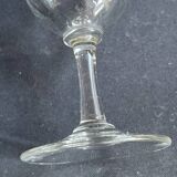 8 Daum gold-plated wine glasses