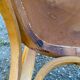 2 Scandinavian bistro chairs by Baumann in light wood from 1980.