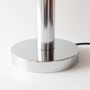 1940s Portuguese Art Deco Table Lamp with Gray Opaline Shade