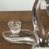 Flame candle holders in vintage crystal 60