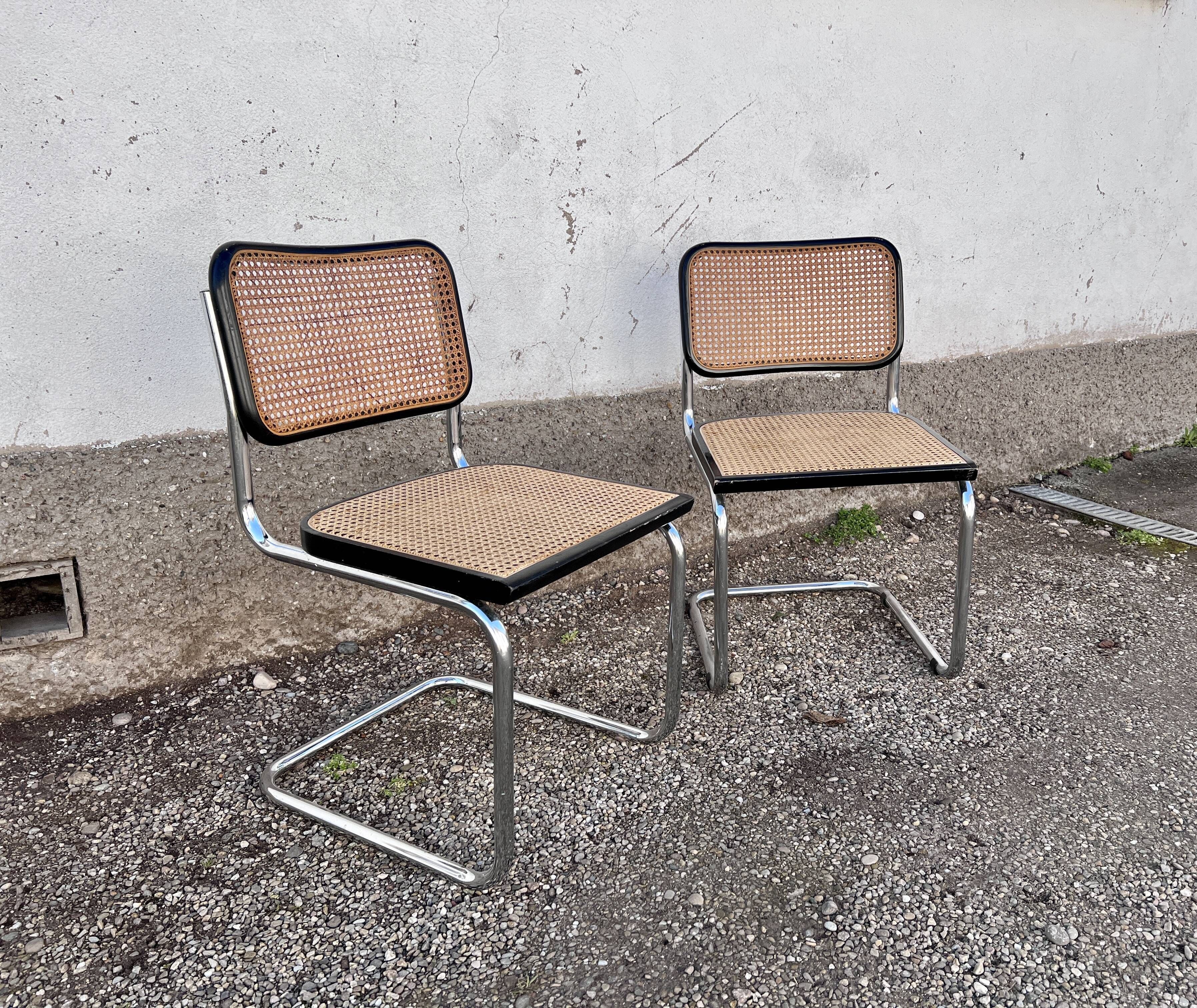 Pair of Cesca B32 chairs by Marcel Breuer, 1950