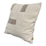 Square cushion in vintage fabric, Kilim style.