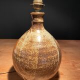 Beautiful ceramic table lamp signed La Salicorne