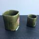 Vases old brown earthenware fives lille art nouveau