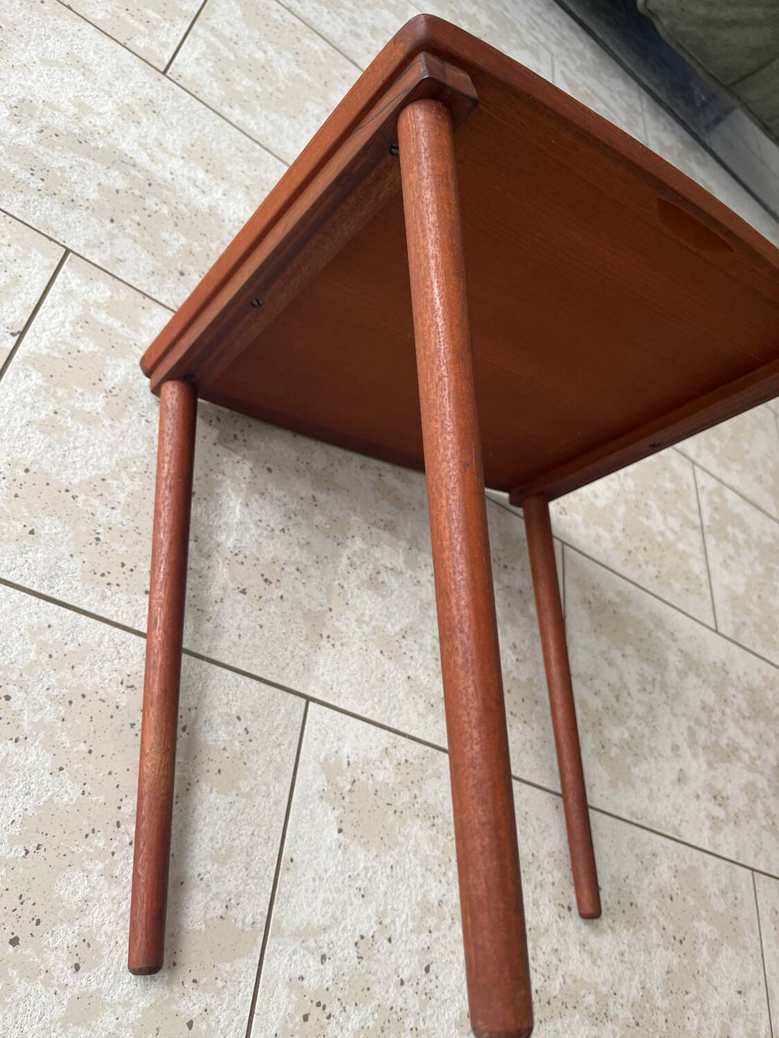 2 Danish teak nesting tables Mobelintarsia 60s