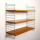 Swedish pine and metal shelf