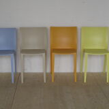 Suite of 4 colorful chairs by Philippe Starck for XO France