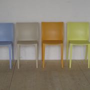 Suite of 4 colorful chairs by Philippe Starck for XO France