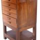 Former antique Burmese teak workshop cabinet