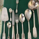 Silver metal cutlery