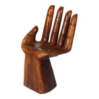 Chaise main en bois de suar