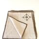 6 linen cotton napkins, embroidered decoration