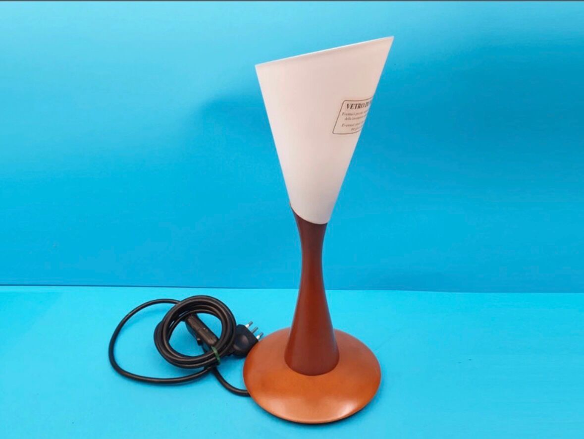 Neoggetti lamp made of Murano glass and wood