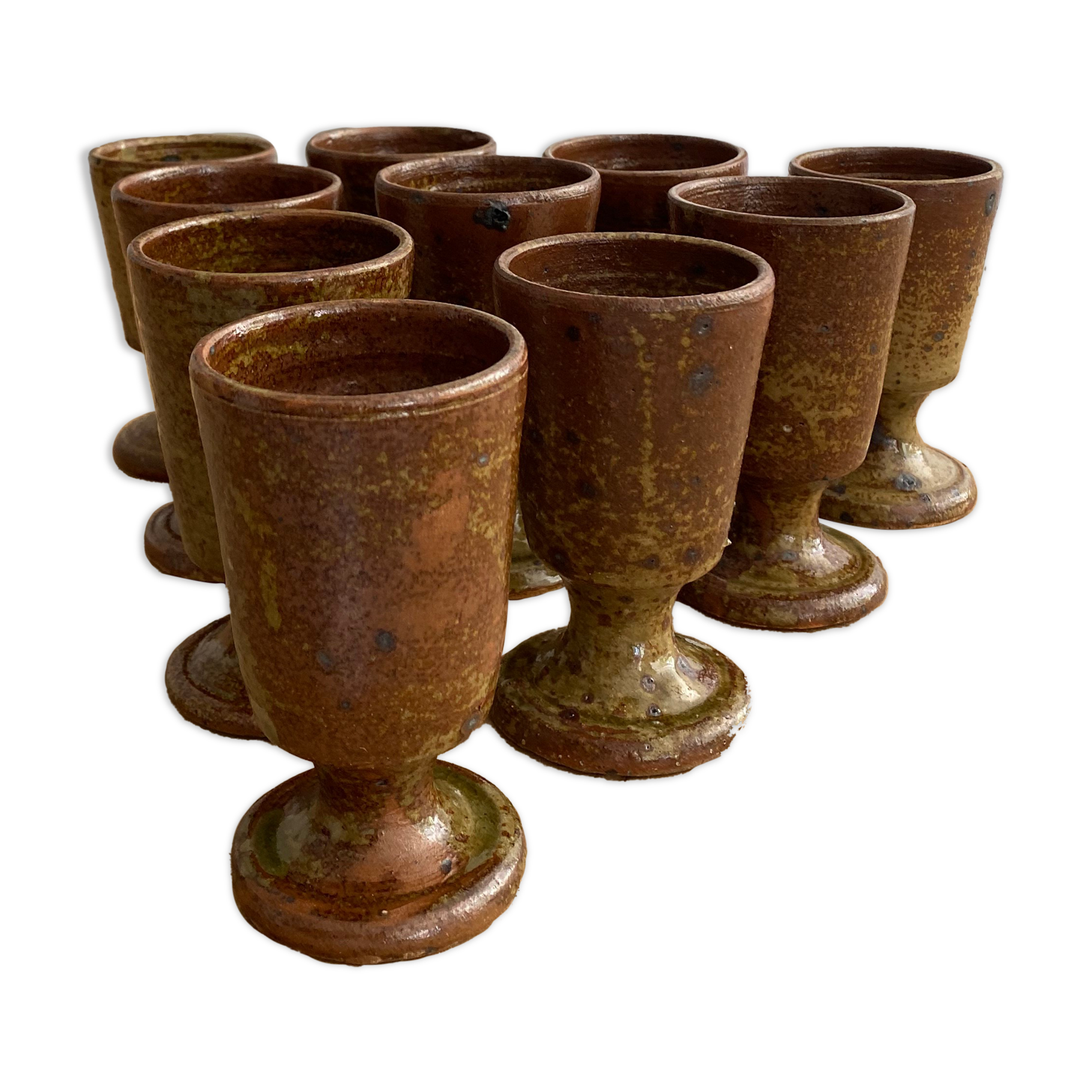 Service 10 glasses in vintage sandstone