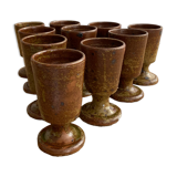 Service 10 glasses in vintage sandstone