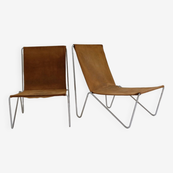 Pair of Bachelor low chairs by Verner Panton