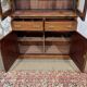 Victorian 19th-century mahogany two-body library