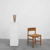 Art Deco Vase in Glass, Mirrored Glass and Wood, France 1920s