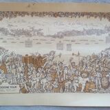 Original old wine map PJ Coulon ca 1975