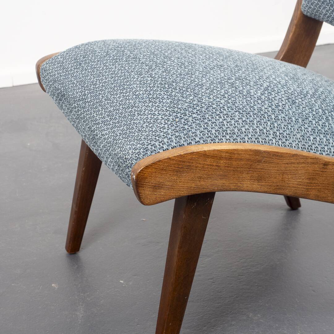 Fauteuil vintage année 50 refait à neuf, dispo 2