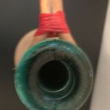 Vintage glass and rattan bottle