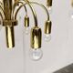 German vintage brass chandelier by Star Leuchten, 1970s.