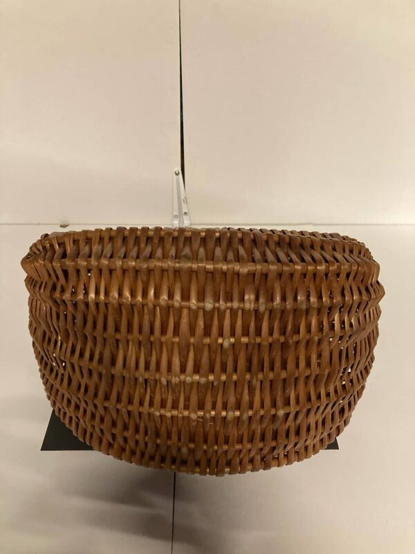 Panier de courses en osier vintage 70’S