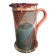 Large sculptural ceramic pitcher by a signed artist – abstract decoration