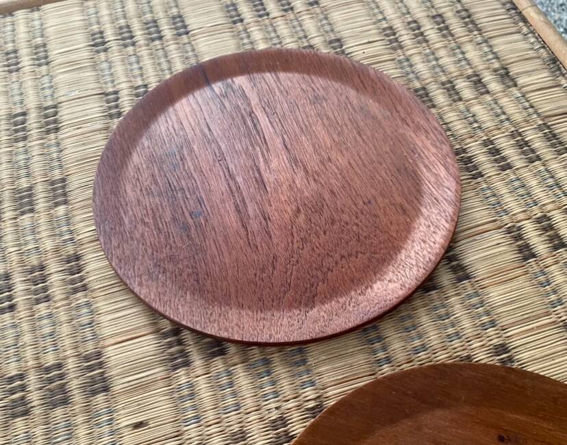 Teak tray signed Le Creuset, Denmark