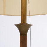 Hollywood Regency Suede Floor Lamp 1970s France